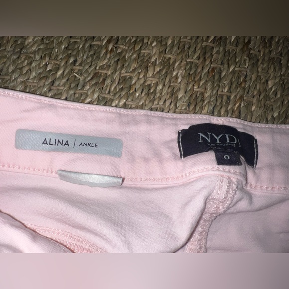NYDJ Pale Pink Alina Ankle Jeans. - Picture 3 of 4